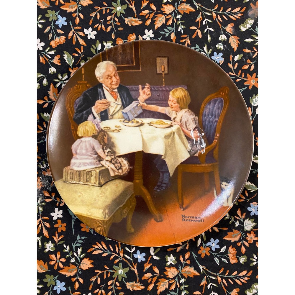 NORMAN ROCKWELL Heritage Collection Plate #9 ~ "THE GOURMET"